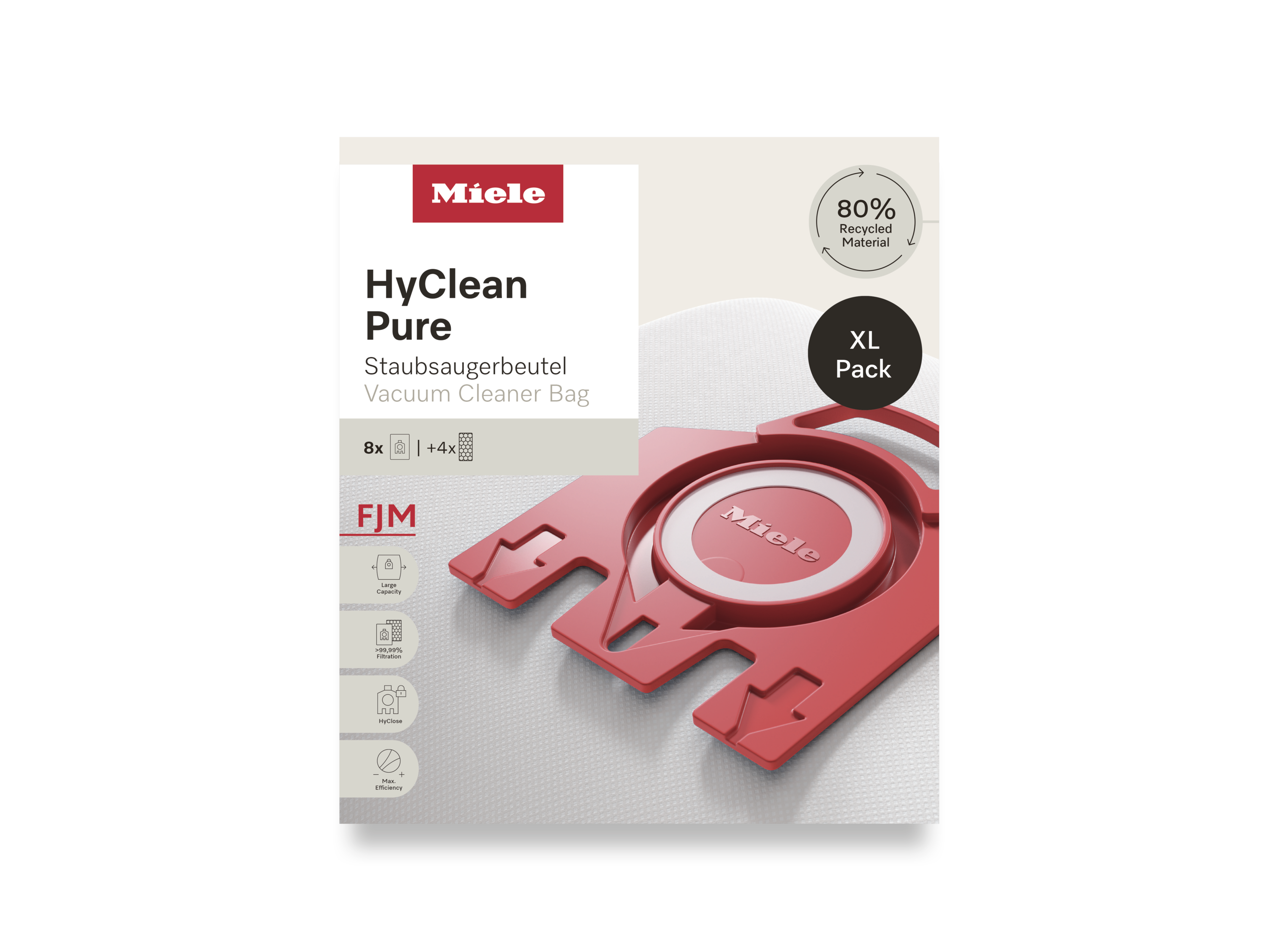 Комплект мешков-пылесборников HyClean Pure FJN XL Miele купить в Ставрополе | Всегда в наличии! | Артикул 12498160 | Официальный сайт