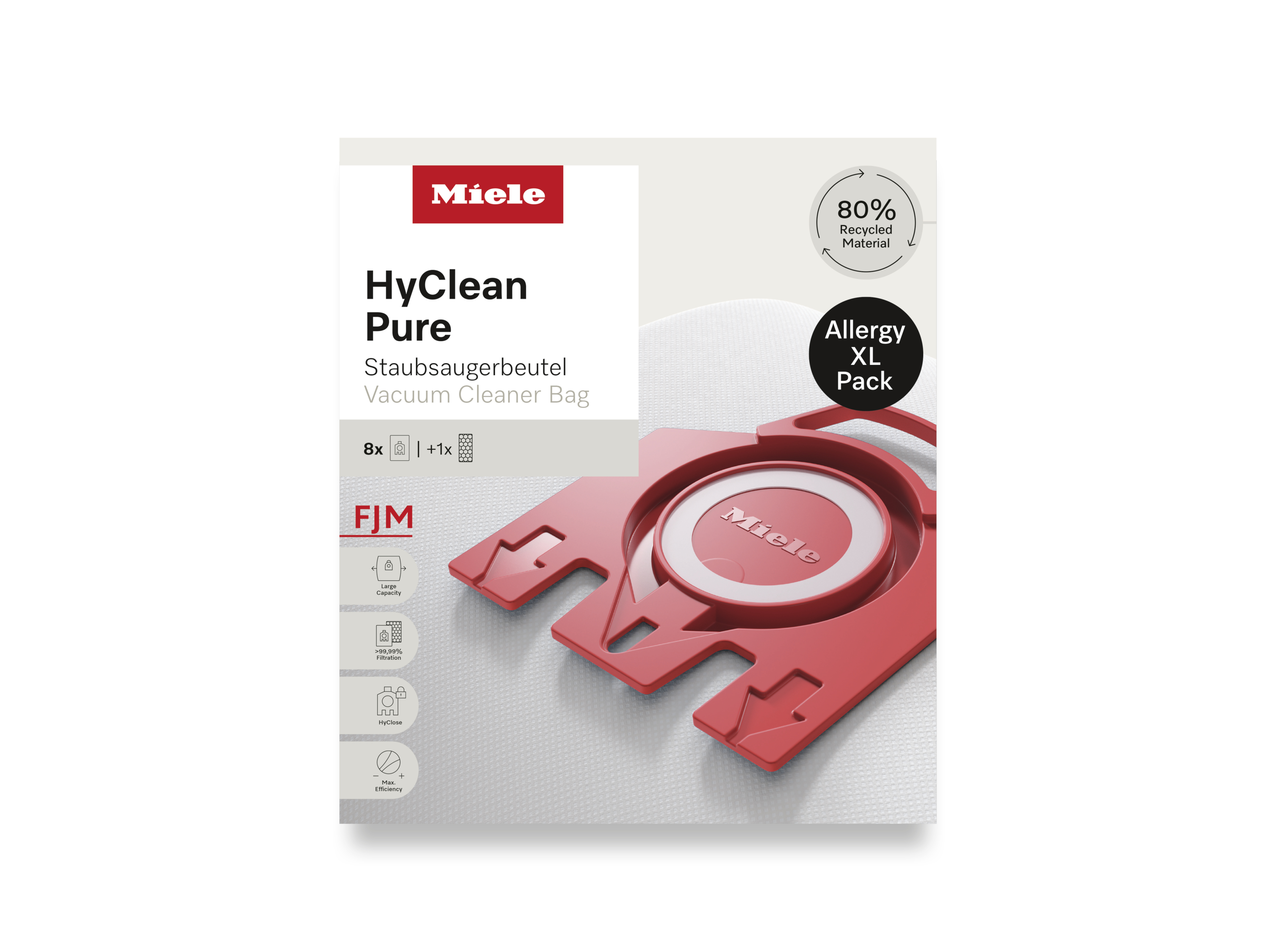 Комплект мешков-пылесборников HyClean Pure FJN Allergy XL Miele купить в Ставрополе | Всегда в наличии! | Артикул 12498190 | Официальный сайт