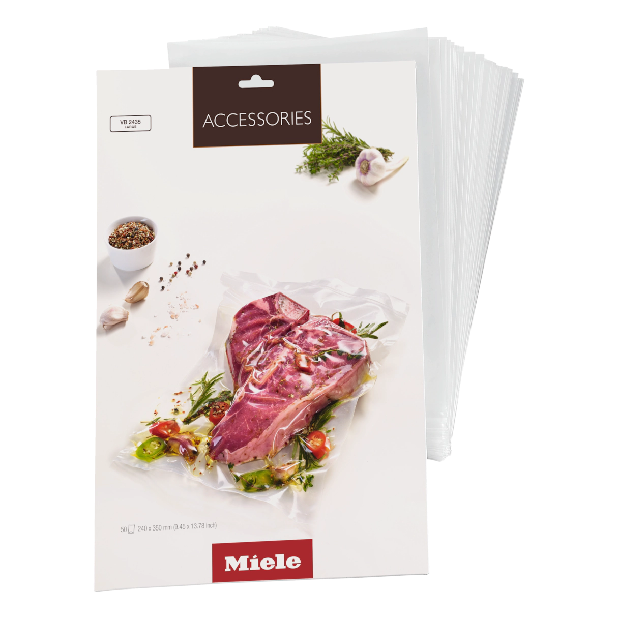 Пакеты для вакууматора 240x350мм VB 2435 Miele купить в Ставрополе | Всегда в наличии! | Артикул 10380630 | Официальный сайт