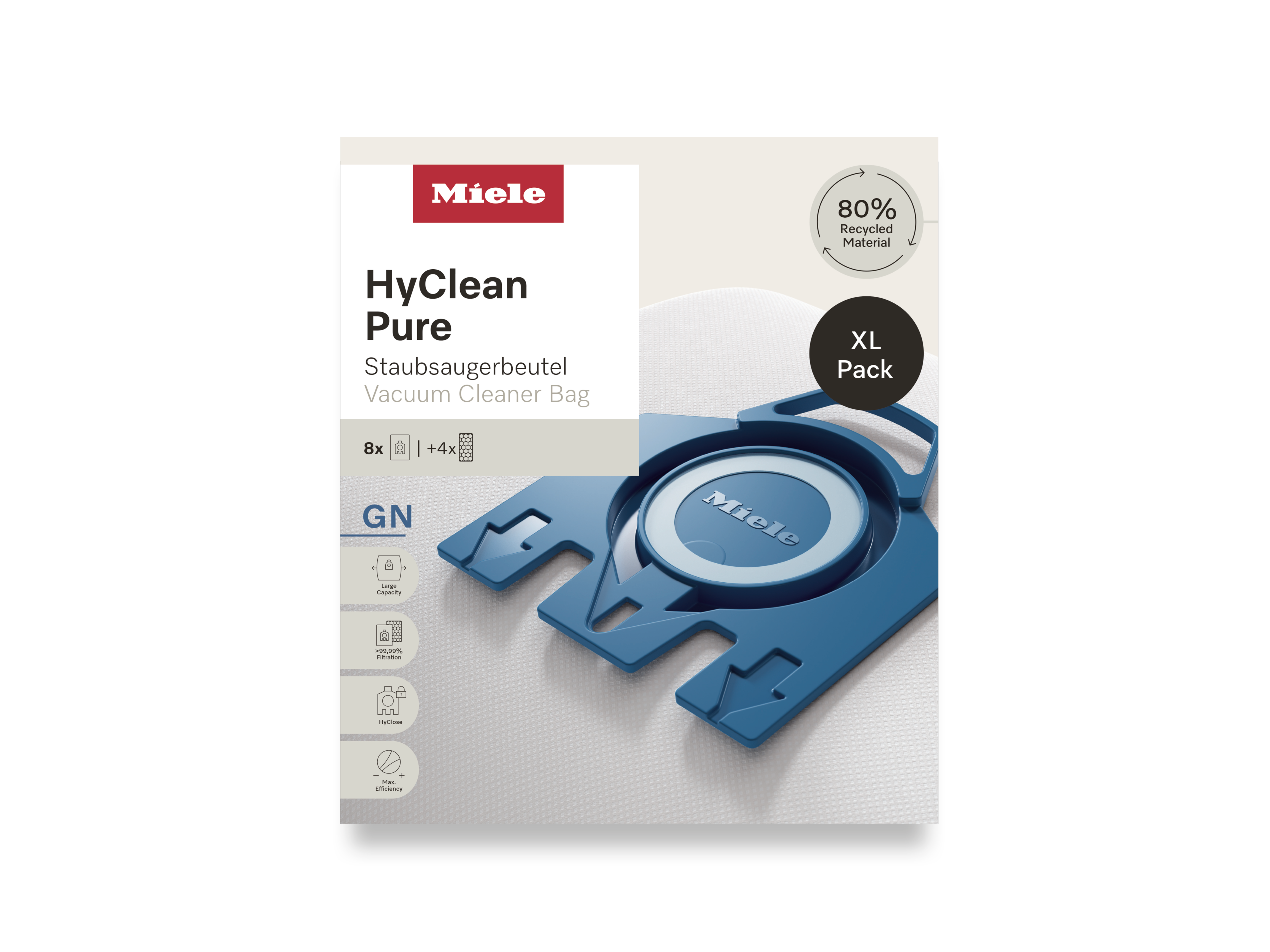 Комплект мешков-пылесборников HyClean Pure GN XL Miele купить в Ставрополе | Всегда в наличии! | Артикул 12497870 | Официальный сайт